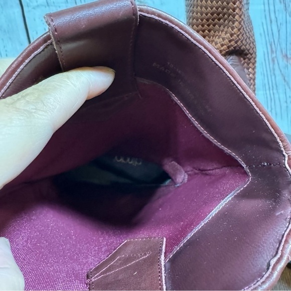 DINGO brown woven leather pointy women’s western boots Music Fest Ready! 9.5 GUC - Picture 2 of 16